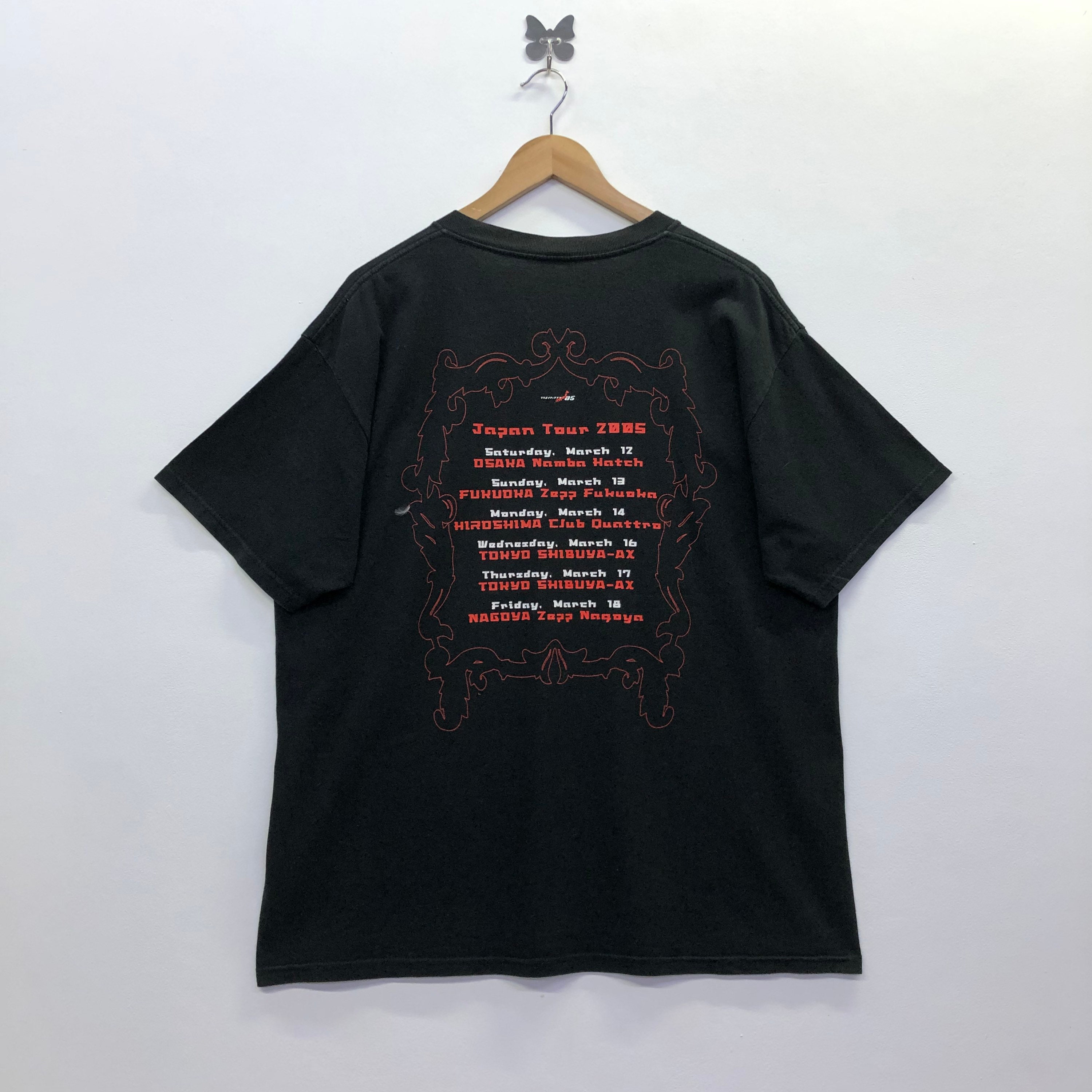 ANGRAとNIGHTWISH 2005年ツアーTシャツ 来日記念 Rare!! ANGRA Nightwish Japan Tour 2005 Band Tees - Etsy