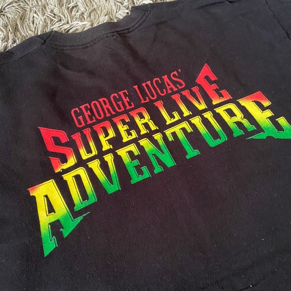 Rare!!!Vintage 90's GEORGE LUCAS overprinted  tee… - image 8