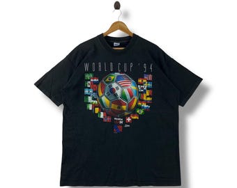Vintage 90s WORLD CUP USA 94 big printed tee