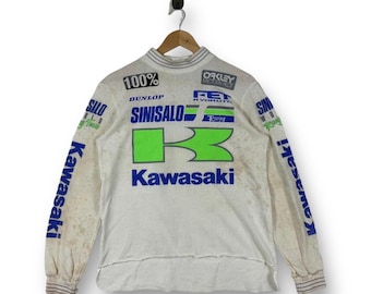 Vintage 90's Sinisalo Racing Motocross Overprinted Tshirt Medium
