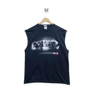 Rare!! Vintage 1988 INXS Rock Band Sleeve Less T-shirt