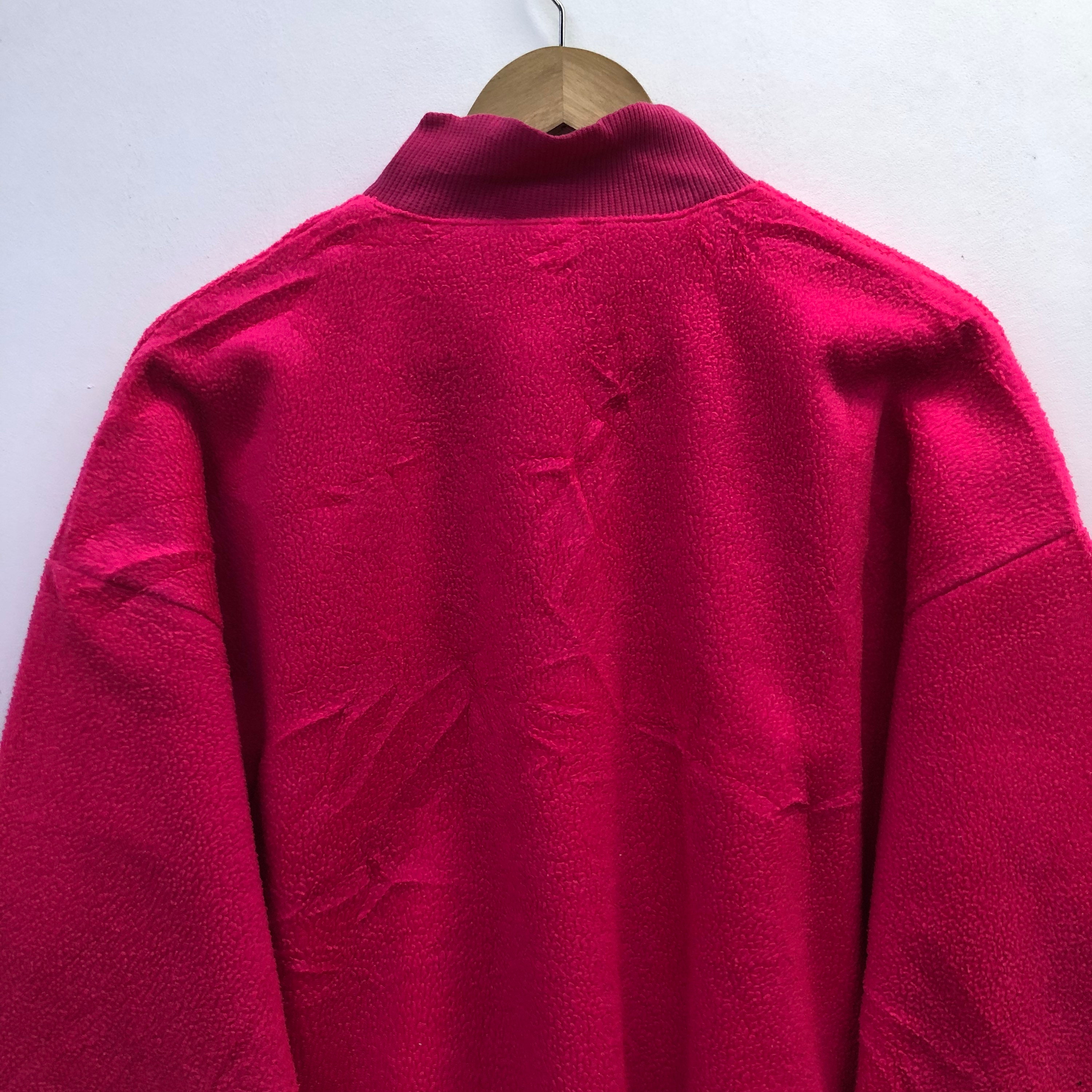 Rare] 80s Descente-made Adidas Half-Zip Knit