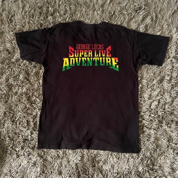 Rare!!!Vintage 90's GEORGE LUCAS overprinted  tee… - image 7