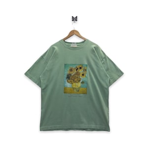 Rare!! Vintage Vincent Van Gogh Flowers Art tee
