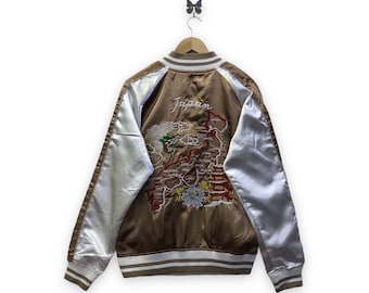 PICK!!! Vintage 80's Rare Warehouse Souvenir Jacket Reversible Big