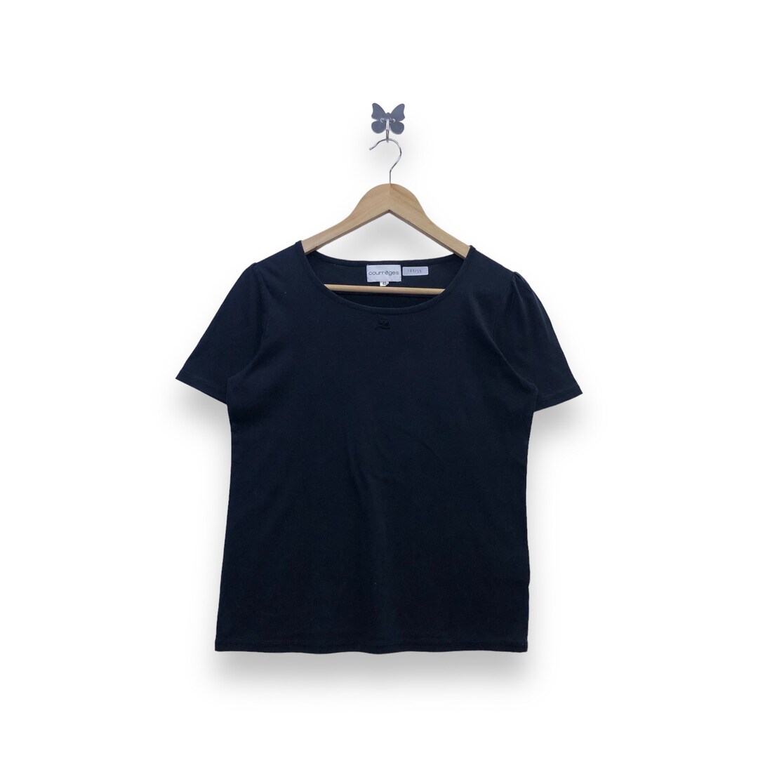 Courreges Small Logo T-shirt - Etsy