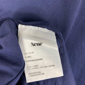 Acne Studios SS09 Navy Blue V-Neck Tee Shirt image 9