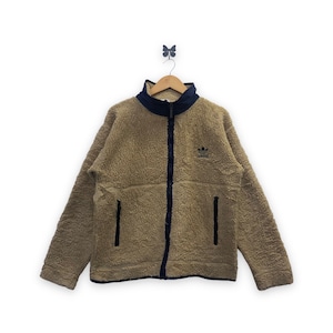 Rare!! Vintage Adidas trefoil Jacket Fleece