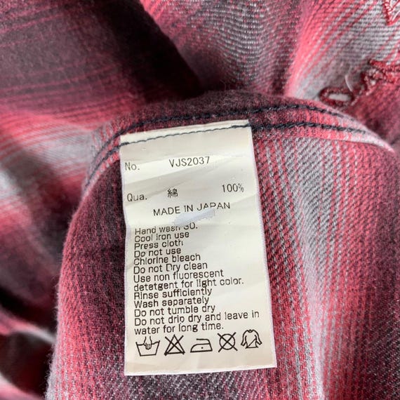 VANQUISH snapbutton checkered button up shirt - image 9