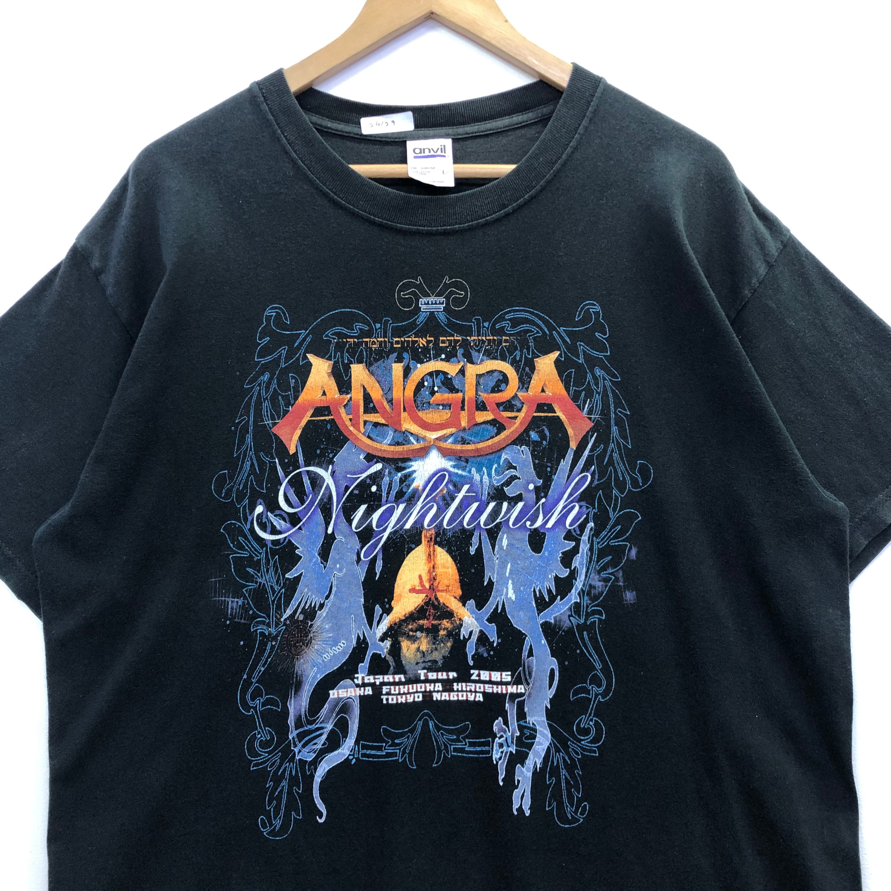 Rare!! ANGRA Nightwish Japan Tour 2005 Band Tees - Etsy