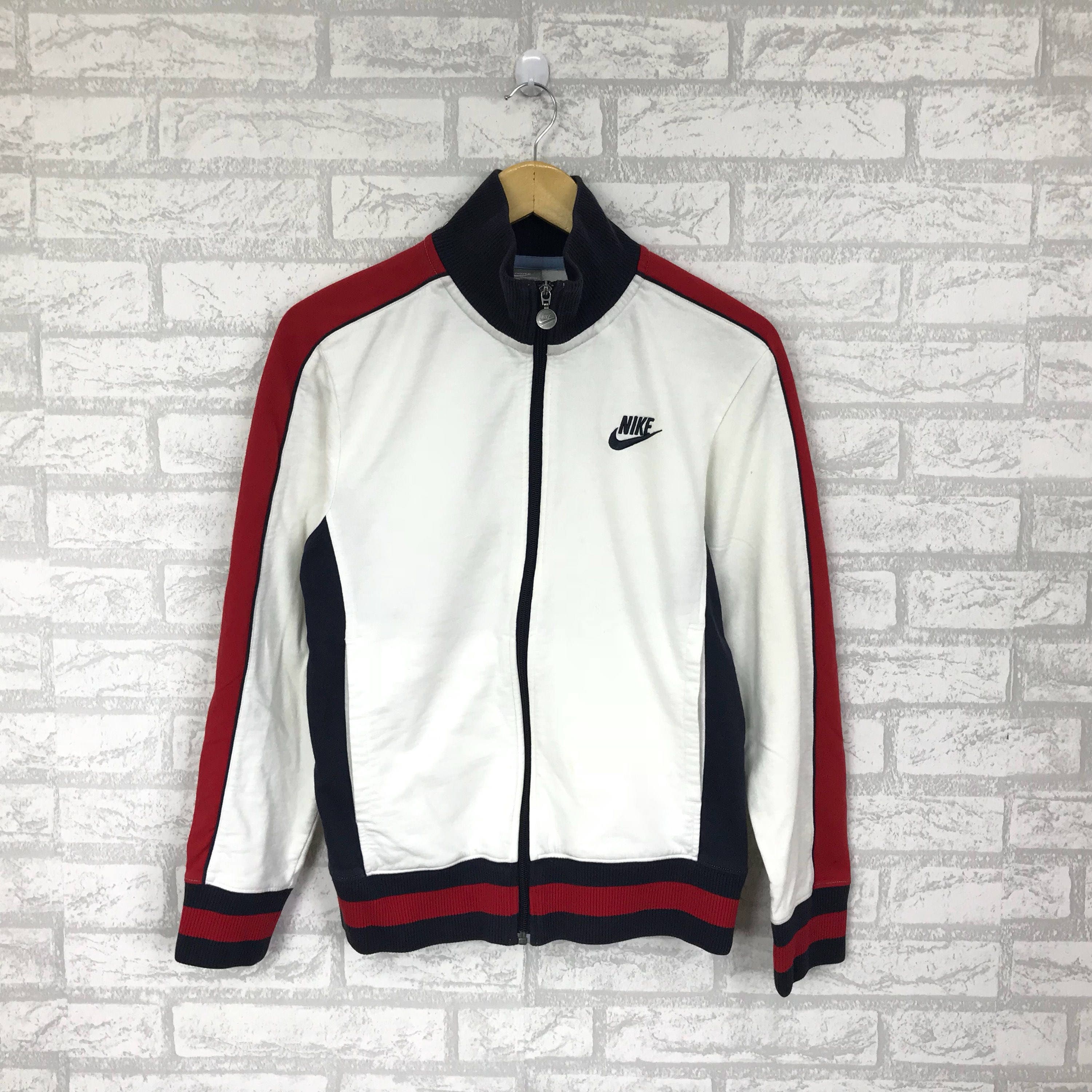 nike check sweater
