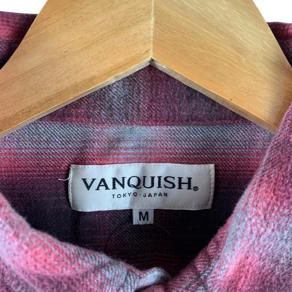 VANQUISH snapbutton checkered button up shirt - image 3