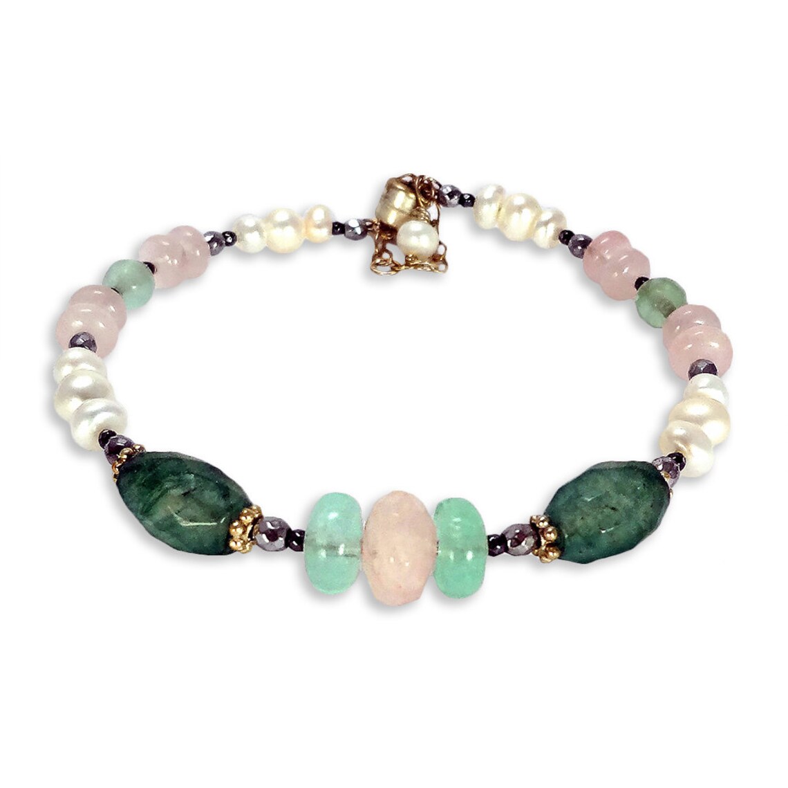 Women's Beaded Bracelet Natural Gemstone Energy - Etsy UK