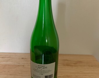 EMPTY D'AGUIAR'S Green Glass Ginger Wine Bottle With 