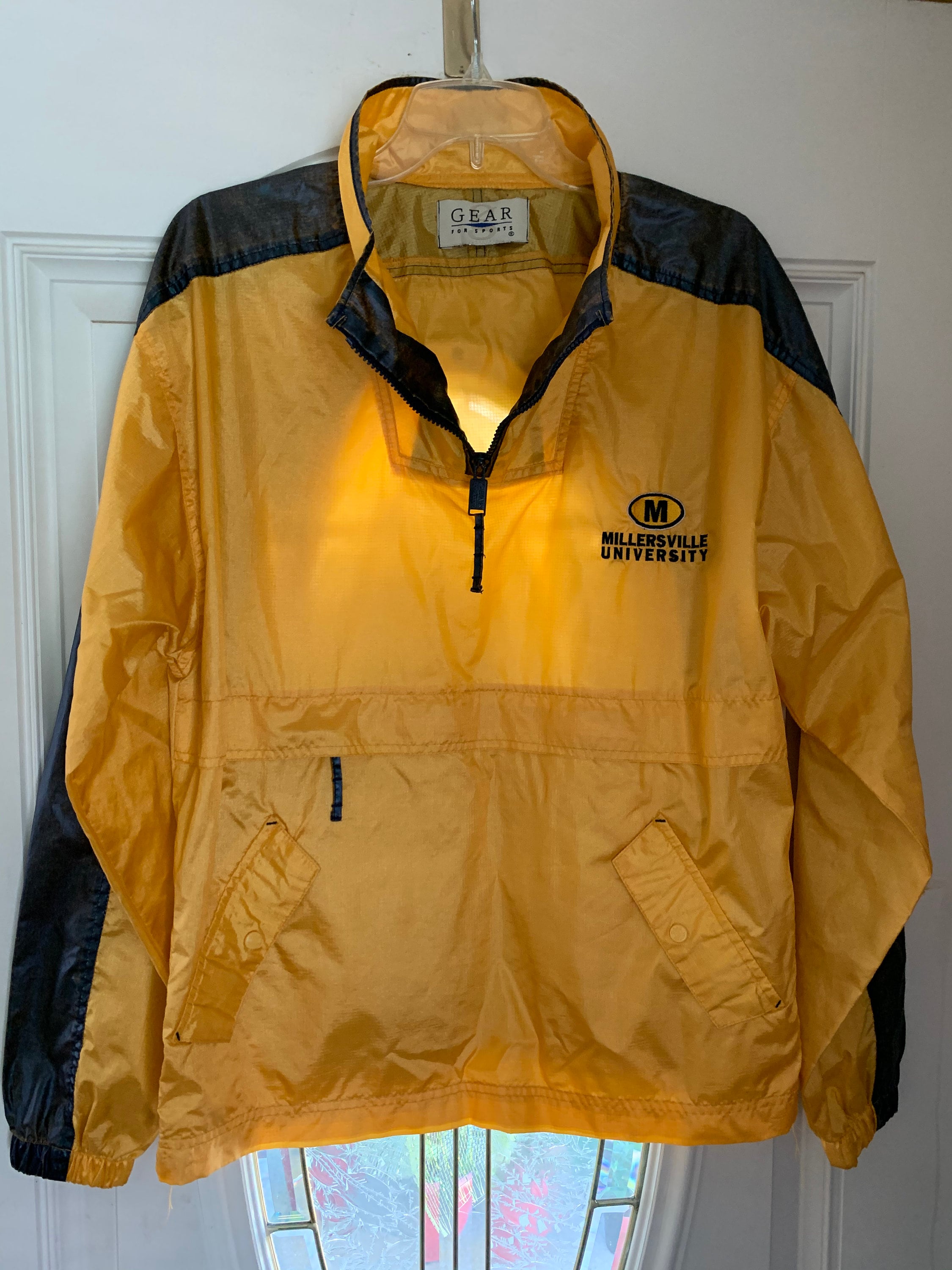 GEAR FOR SPORTS 100 Nylon Half Zipper Men s Pullover Windbreaker Jacket Size Small Etsy