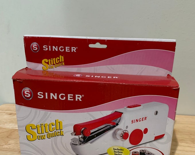 Singer Handheld Sew Machine SINGER Stitch*sew Quick* Hand Held Portable Mending Battery Operated ...