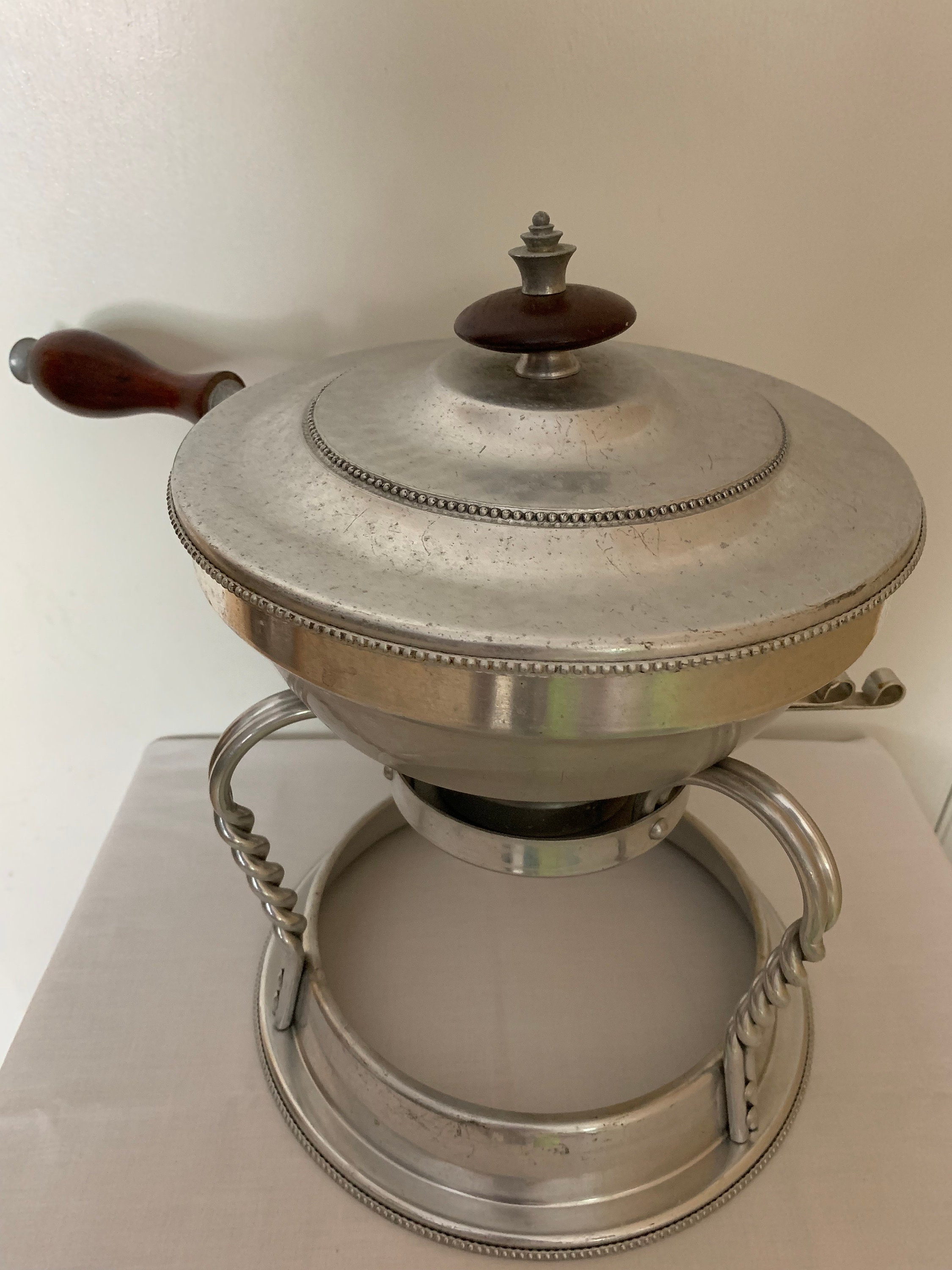 Set De Casseroles Camping Vintage En Aluminium - Ustensiles Légers Scoutisme - État Occasion Fonctionnel