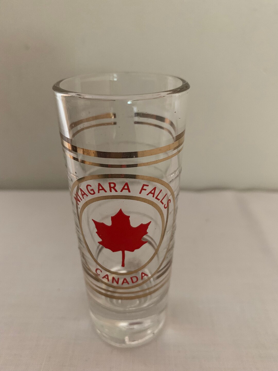 NIAGARA FALLS CANADA Souvenir Shot Glass Decorated With A Etsy UK