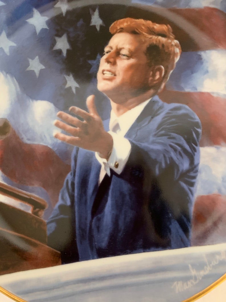 Kennedy* Limited Edition By Max Ginsburg* Franklyn Mint Recommendation #126372* 8D A Tribute To John F