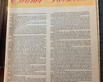 By Today Magazine September 2,1961* 55 Pages The Auto-Biography Of Eleanor Roosevelt* Part One