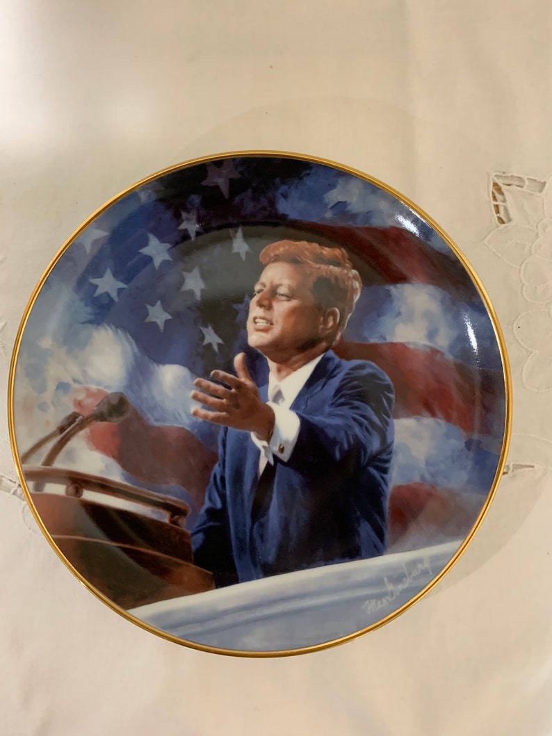 Kennedy* Limited Edition By Max Ginsburg* Franklyn Mint Recommendation #126372* 8D A Tribute To John F