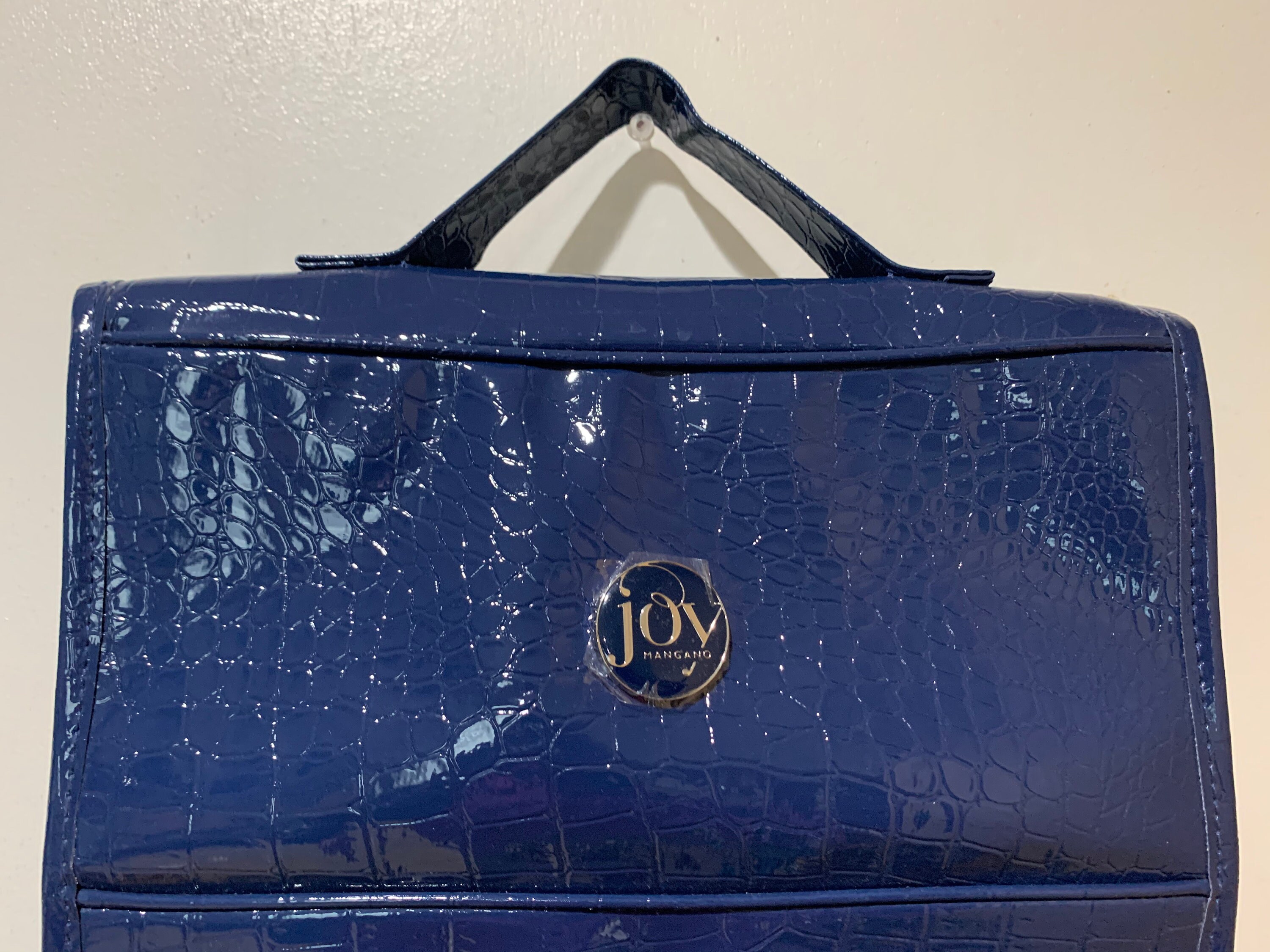 Joy Mangano Women s Accessory Zipper Four Compartment Carry Bag With Double Handle
