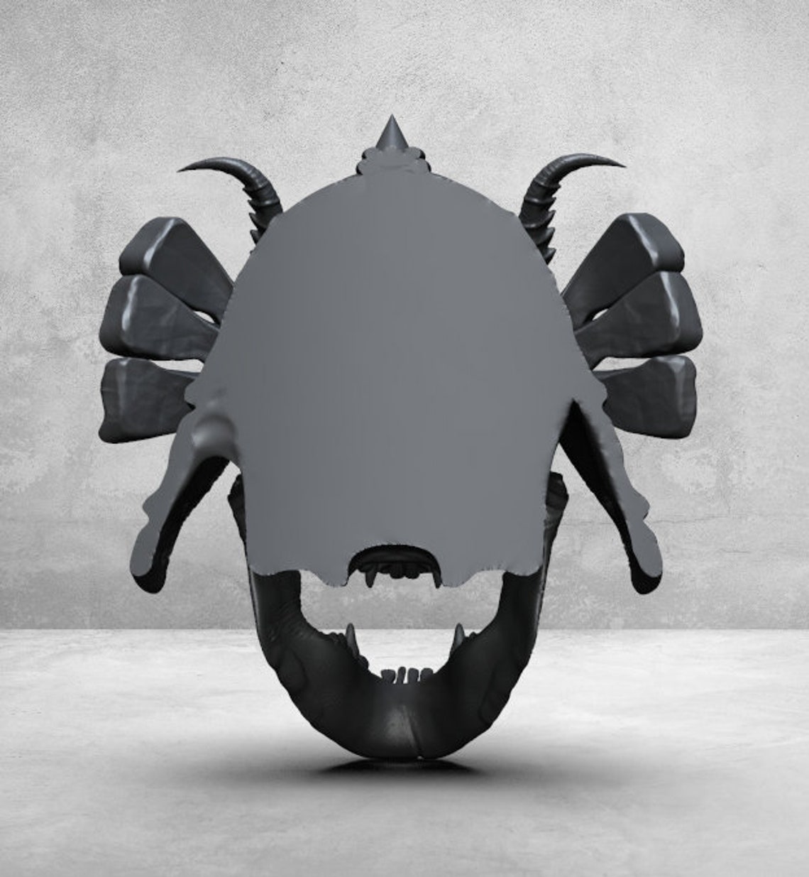 file-stl-3d-teschio-samurai-da-stampare-solo-file-digitale-etsy-italia