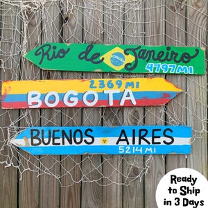 ¡NUEVO ARTÍCULO! Señal Tiki con marcador de milla de flecha direccional rústica al aire libre, señal de playa, decoración costera, decoración de playa de Key West