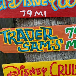 Tiki Decor | Directional Signs | Tropical Home Decor | Disney Tiki Statue | Beach Decor | Bar Signs Outdoor Decor