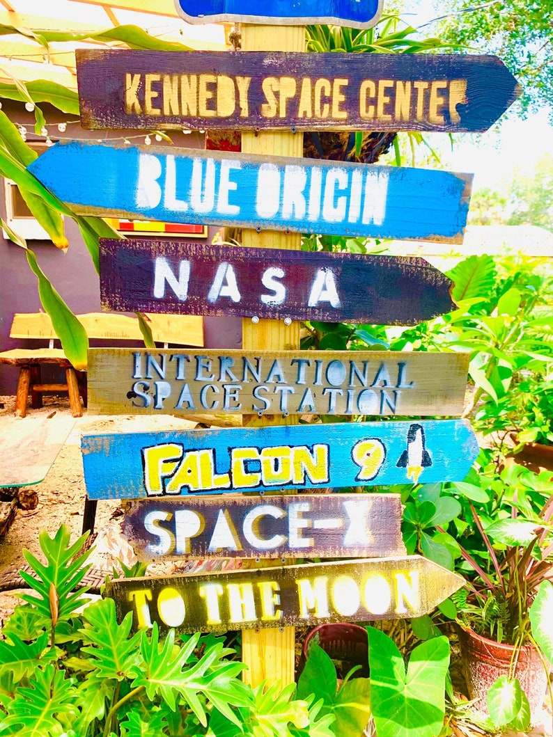 Great Gift Idea Set of Custom Directional Destination Tiki Sign Decor Goes great next to your Pool or in your Garden