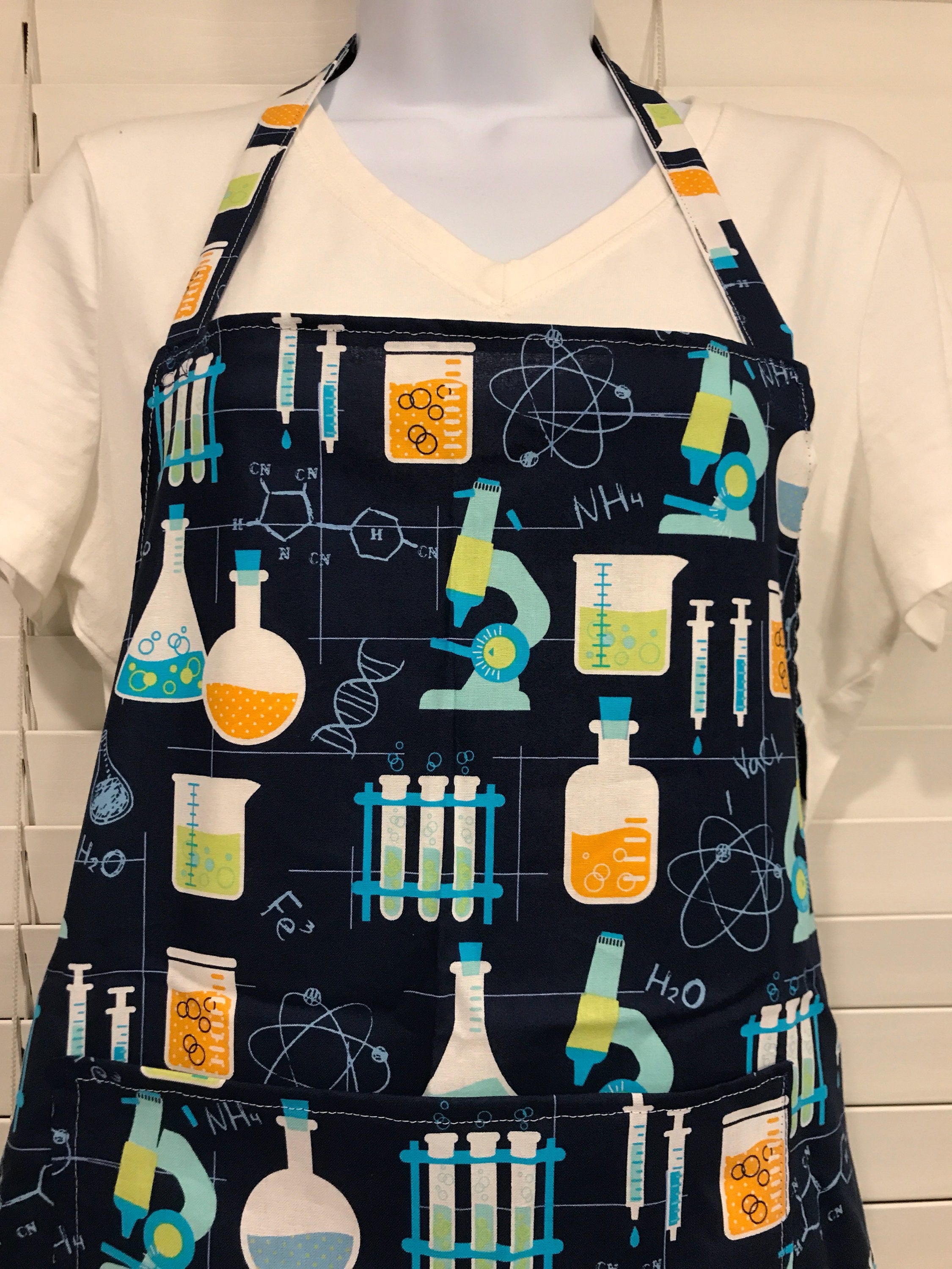Scientist Apron / science experiment apron / beakers / Etsy