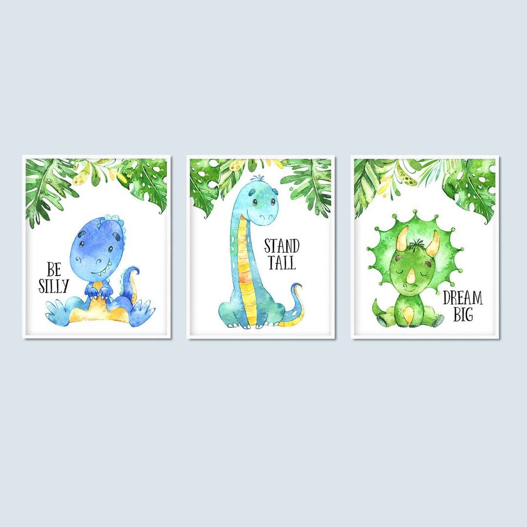Dinosaur Printable Art, Kids Dinosaur Prints, Boys Wall Art ...