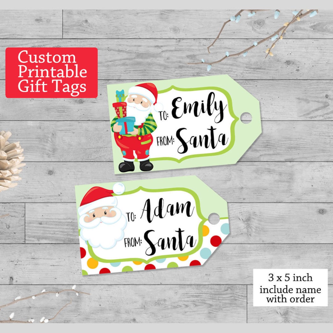 Personalized Printable Gift Tags