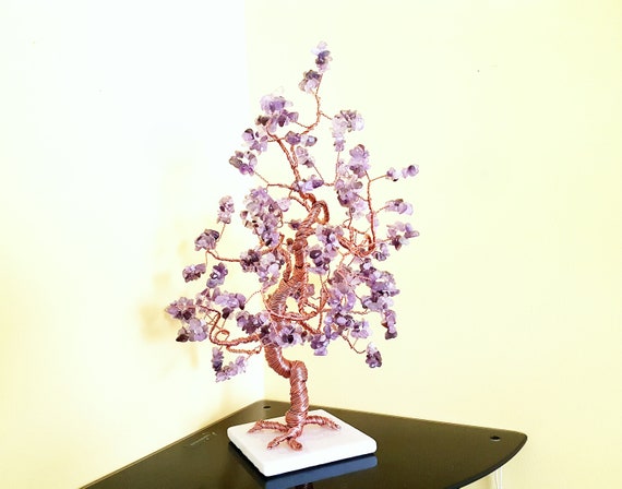 Crystal Tree Amethyst Tree Gemstone Tree Gem Tree Feng Shui Tree Wealth Tree Amethyst Crystal Wire Tree Crystal Healing - 