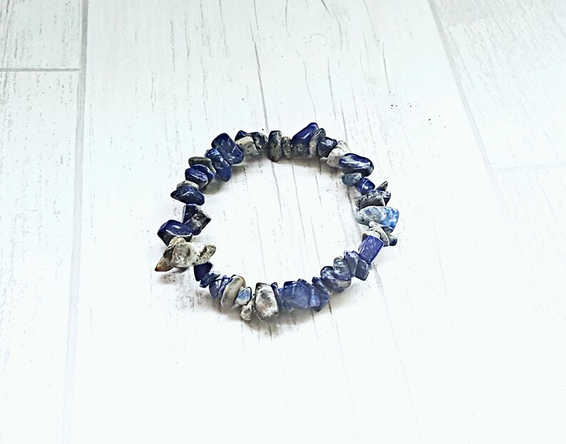 Lapis lazuli bracelet crystal chip bracelet crystal therapy gemstone jewellery healing crystal bracelet healing bracelet