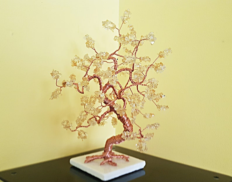 Citrine Crystal Tree Gemstone Tree Tree Of Life Money Tree Etsy - image 0
