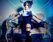 Ciel Phantomhive Black Butler Kuroshitsuji anime cosplay costume