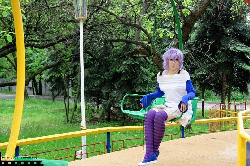Rosario + Vampire Mizore Shirayuki Yuki-Onna School Uniform Cosplay Costume