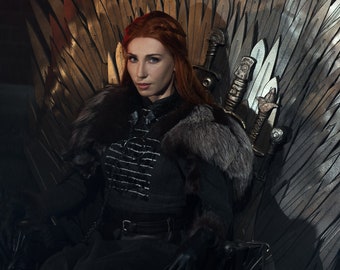 Sansa Stark Queen of the North cosplay got costume thrones game Halloween Christmas party custom order