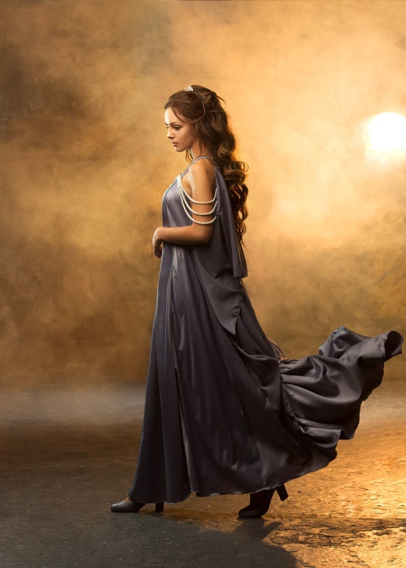 padme grey dress Queen Padme Costume Star Wars Sexy Padme Amidala Dress Cloak Halloween Suit ACcosplay
