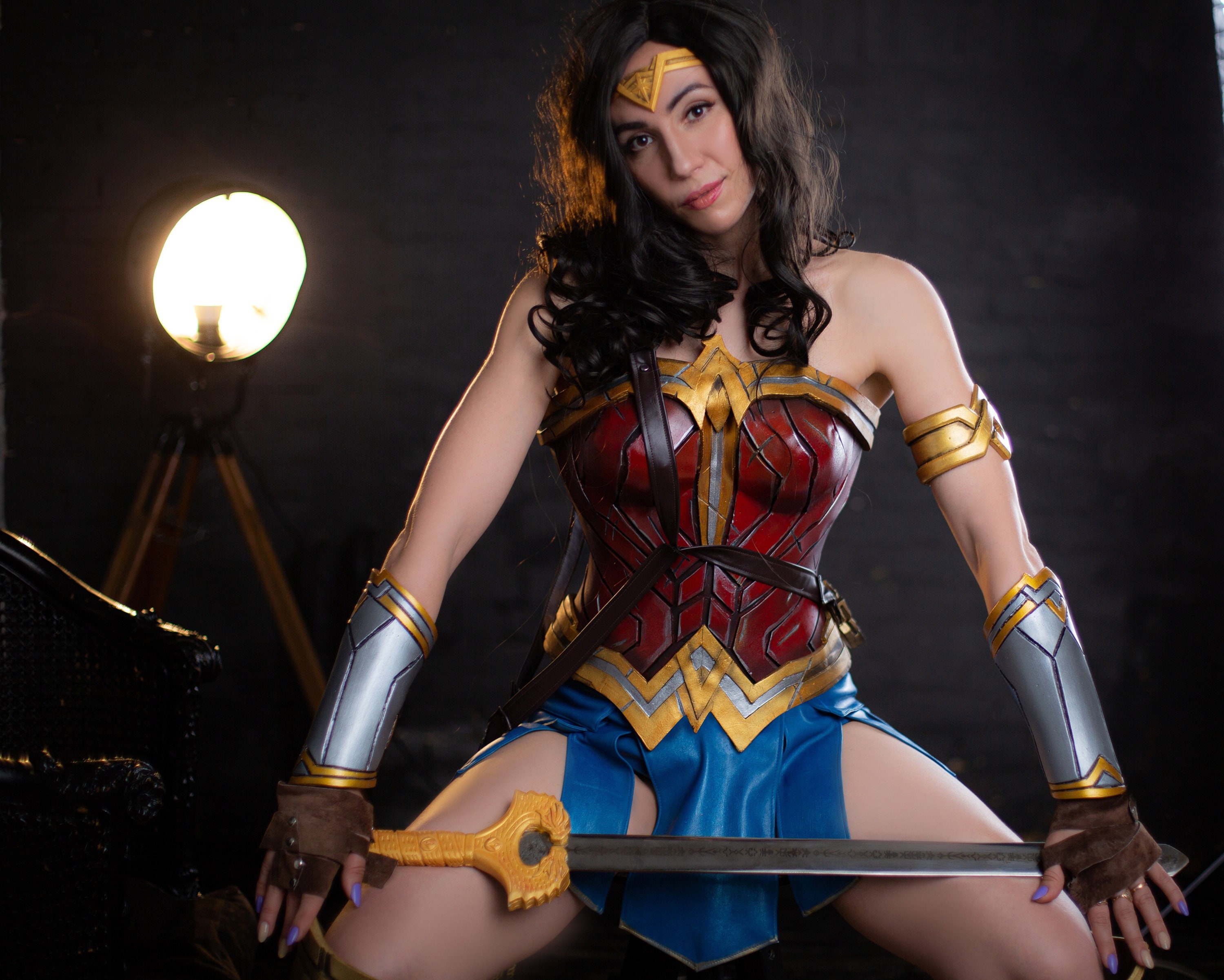 Wonder party Halloween donna  Diana principessa supereroe fumetti e  costume da film -  Italia