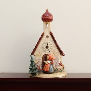 SOLD AS IS (Clock doesn&#39;t work) Excellent in Box 11&quot; Hummel Goebel &#39;Chapel Time&#39; Figurine (Hum 442) | Sgd Helmut Fischer | Tmk-6 | W Germany