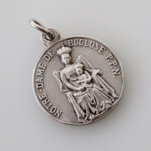 Vintage French Virgin Mary Notre Dame Medal
