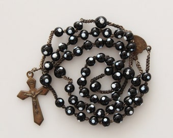 Murano Venetian Dotted Glass Beads Catholic Rosary