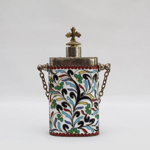 5-1/2&quot; Orthodox Holy Myron Anointing Oil Bottle Vessel Flask | Hand Made in Greece
