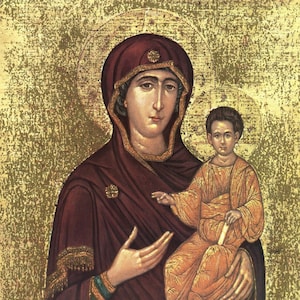Our Lady of Travellers Icon Print 8x10 Art Picture - Printed in Italy