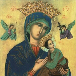 Our LADY of PERPETUAL HELP 8x10 Catholic Picture Print Art from Italy