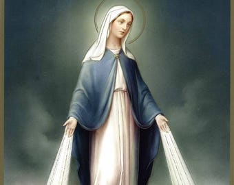 Our Lady of Grace Virgin Mary 8 x10 Catholic Religious Art Print Picture