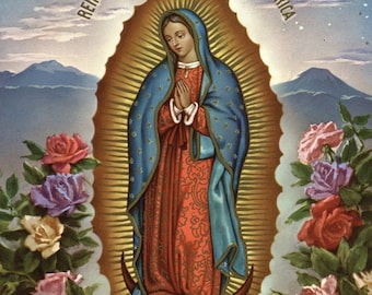 Our Lady of Guadalupe 8x10 Catholic Picture Print Art - Printed in Italy