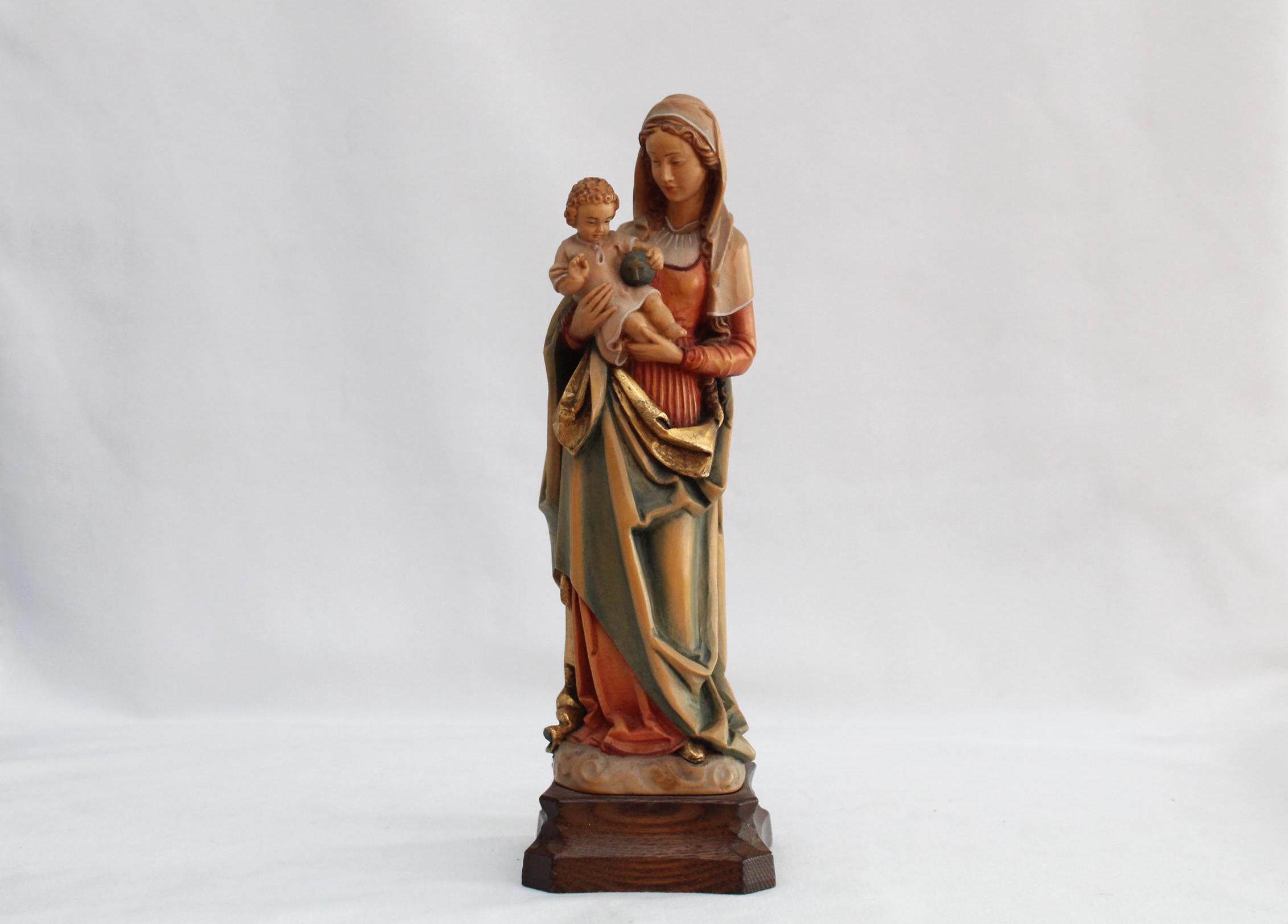 「売約済」聖母マリア像 Wood Carving by ANRI Italy Excellent 6-1/2